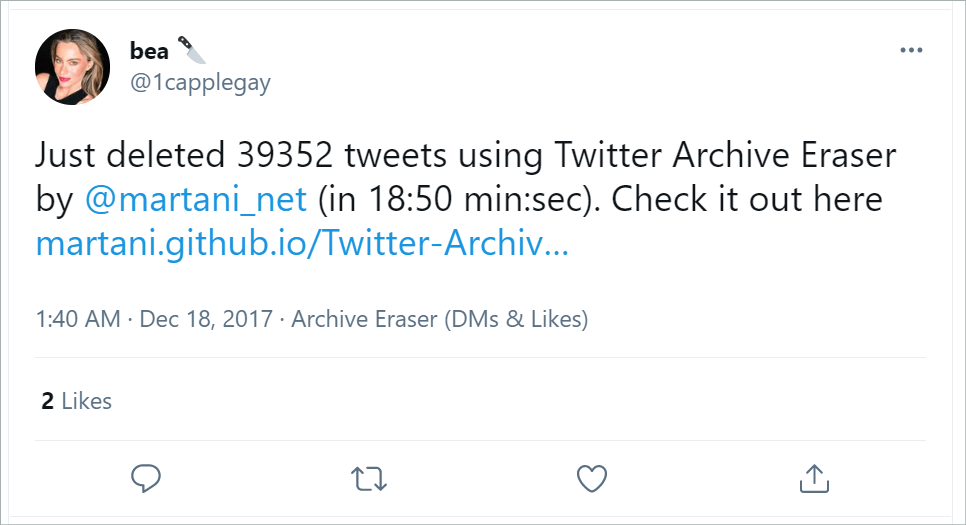 Twitter Archive Eraser Delete Tweets Automatically