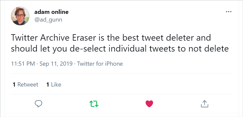 Twitter Archive Eraser Delete Tweets Automatically