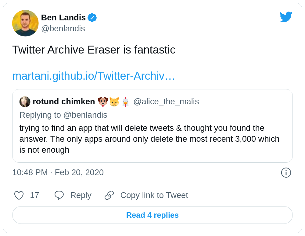 twitter archive eraser for mac